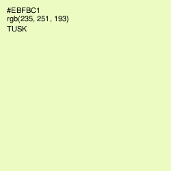 #EBFBC1 - Tusk Color Image