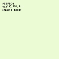 #EBFBD3 - Snow Flurry Color Image