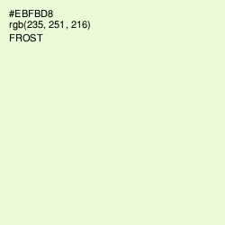 #EBFBD8 - Frost Color Image