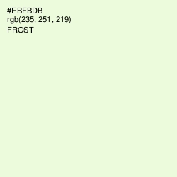 #EBFBDB - Frost Color Image