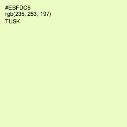 #EBFDC5 - Tusk Color Image