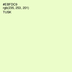 #EBFDC9 - Tusk Color Image