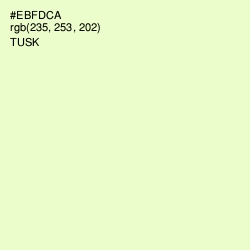 #EBFDCA - Tusk Color Image