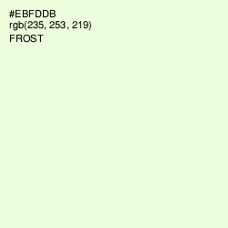 #EBFDDB - Frost Color Image
