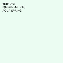 #EBFDF3 - Aqua Spring Color Image