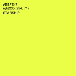 #EBFE47 - Starship Color Image