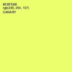 #EBFE6B - Canary Color Image