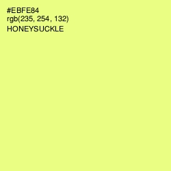 #EBFE84 - Honeysuckle Color Image