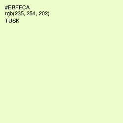 #EBFECA - Tusk Color Image