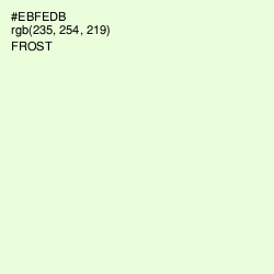 #EBFEDB - Frost Color Image