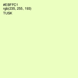#EBFFC1 - Tusk Color Image