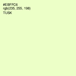 #EBFFC6 - Tusk Color Image
