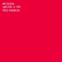 #EC003A - Red Ribbon Color Image