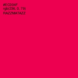 #EC004F - Razzmatazz Color Image