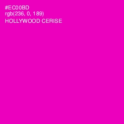 #EC00BD - Hollywood Cerise Color Image