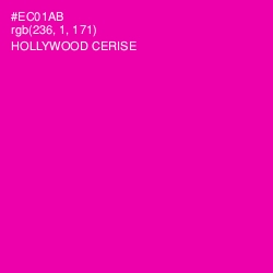 #EC01AB - Hollywood Cerise Color Image