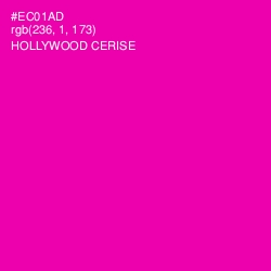 #EC01AD - Hollywood Cerise Color Image