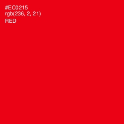 #EC0215 - Red Color Image