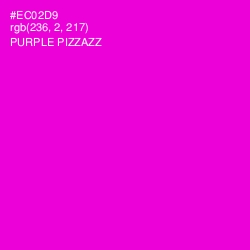 #EC02D9 - Purple Pizzazz Color Image