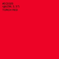 #EC0325 - Torch Red Color Image