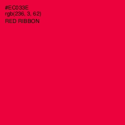 #EC033E - Red Ribbon Color Image