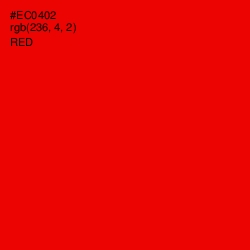 #EC0402 - Red Color Image