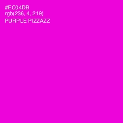 #EC04DB - Purple Pizzazz Color Image