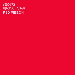 #EC0731 - Red Ribbon Color Image