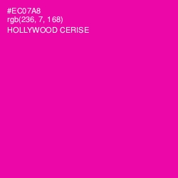 #EC07A8 - Hollywood Cerise Color Image