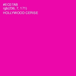 #EC07AB - Hollywood Cerise Color Image