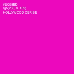 #EC08BD - Hollywood Cerise Color Image