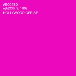 #EC09BD - Hollywood Cerise Color Image