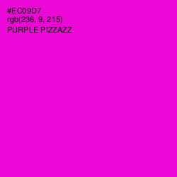 #EC09D7 - Purple Pizzazz Color Image
