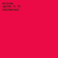 #EC0A46 - Razzmatazz Color Image