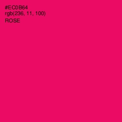 #EC0B64 - Rose Color Image