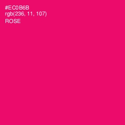 #EC0B6B - Rose Color Image