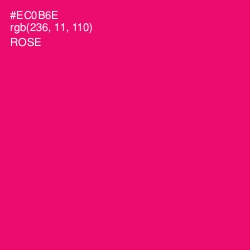 #EC0B6E - Rose Color Image