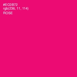 #EC0B72 - Rose Color Image