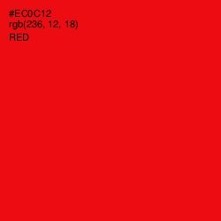 #EC0C12 - Red Color Image