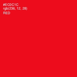 #EC0C1C - Red Color Image