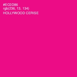 #EC0D86 - Hollywood Cerise Color Image