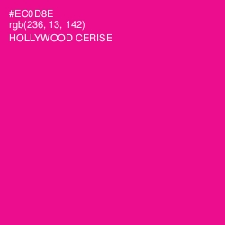 #EC0D8E - Hollywood Cerise Color Image