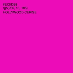#EC0DB9 - Hollywood Cerise Color Image