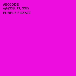 #EC0DDE - Purple Pizzazz Color Image