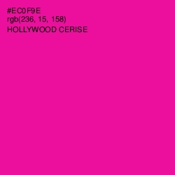 #EC0F9E - Hollywood Cerise Color Image