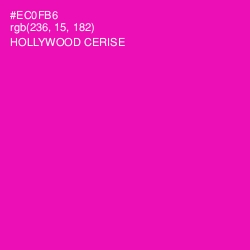 #EC0FB6 - Hollywood Cerise Color Image