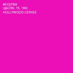 #EC0FB8 - Hollywood Cerise Color Image