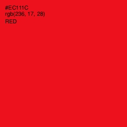 #EC111C - Red Color Image