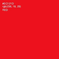 #EC121D - Red Color Image