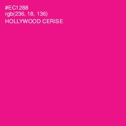 #EC1288 - Hollywood Cerise Color Image